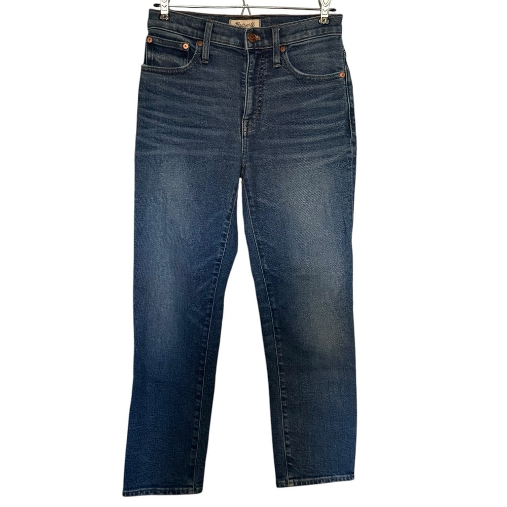 Madewell Mid-Rise Classic Straight Jeans in Carsondale Wash - Picture 2 of 7